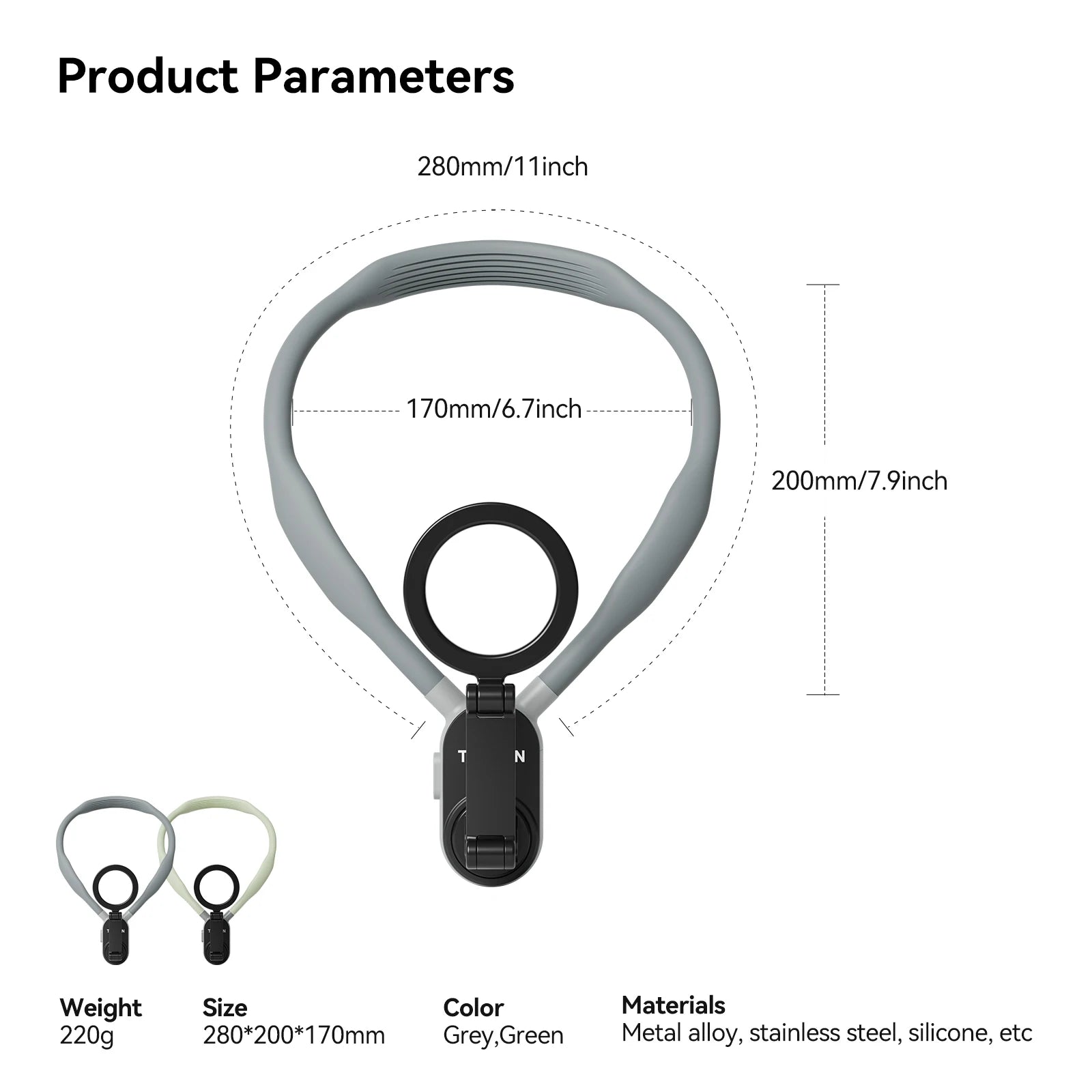 Soporte de Mobil magnético de silicona para el cuello - MiEspacioYmas