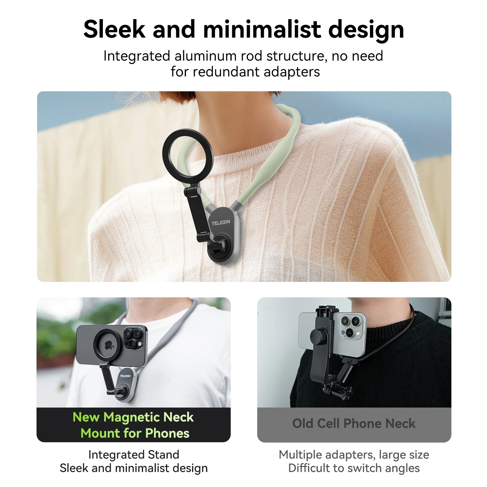 Soporte de Mobil magnético de silicona para el cuello - MiEspacioYmas
