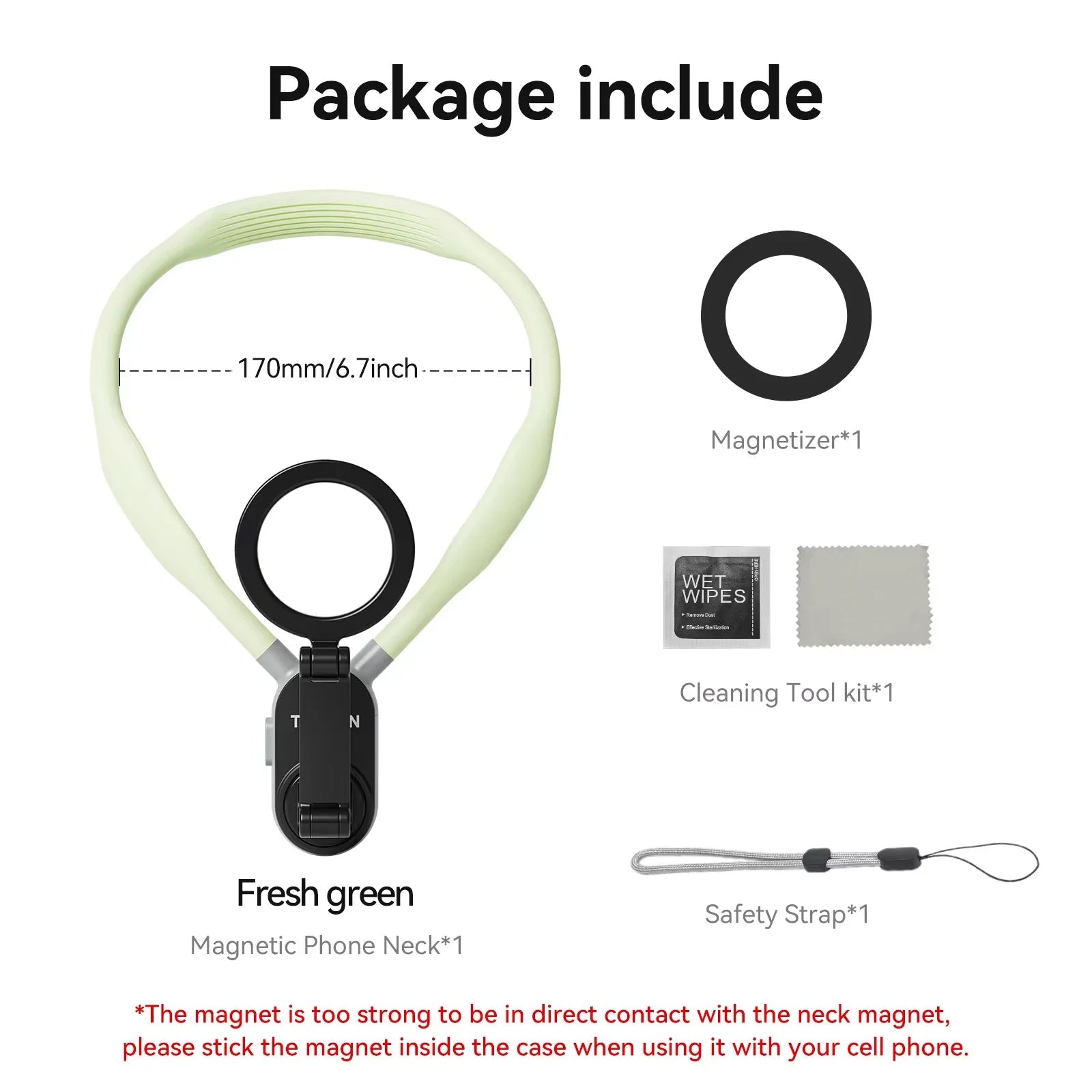 Soporte de Mobil magnético de silicona para el cuello - MiEspacioYmas