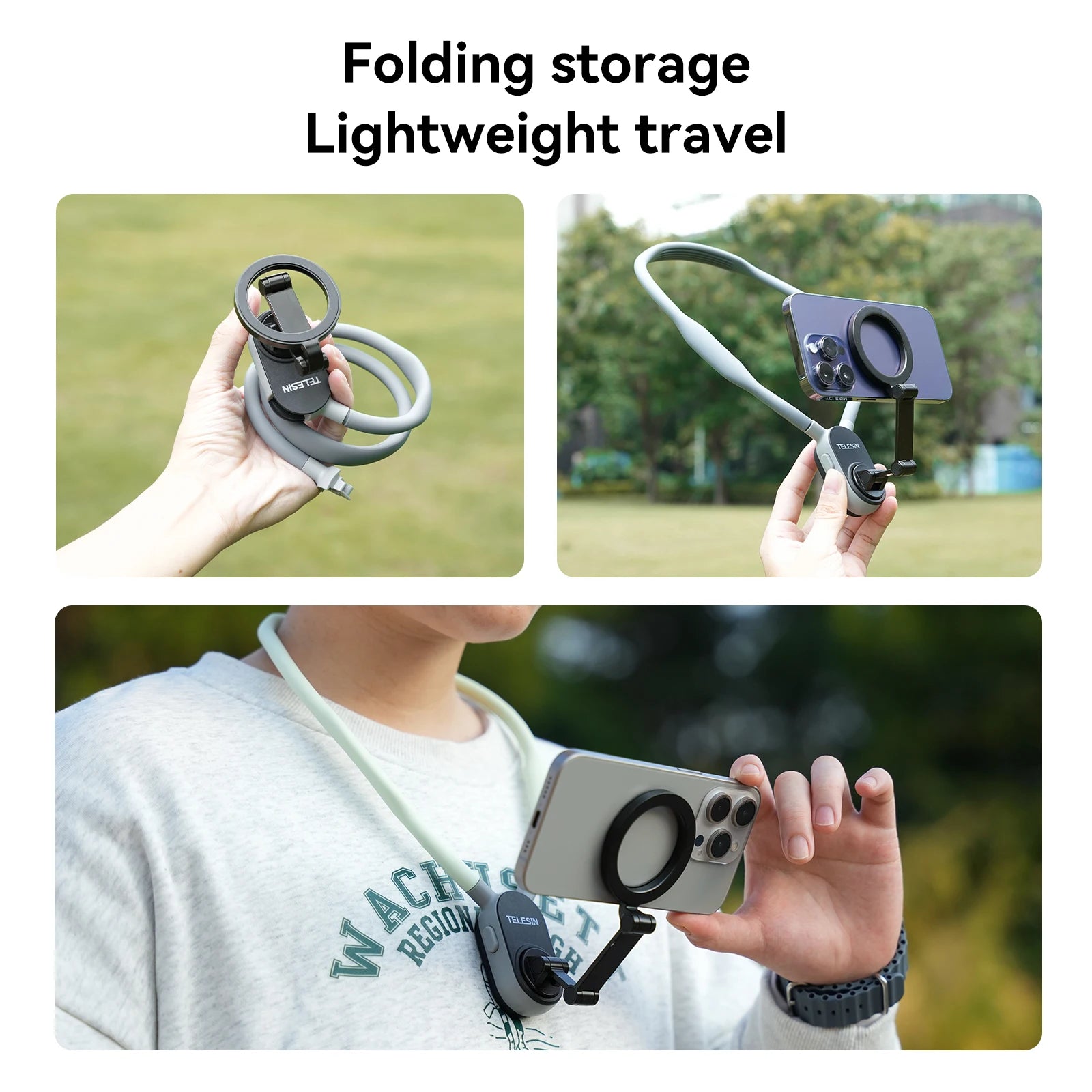 Soporte de Mobil magnético de silicona para el cuello - MiEspacioYmas