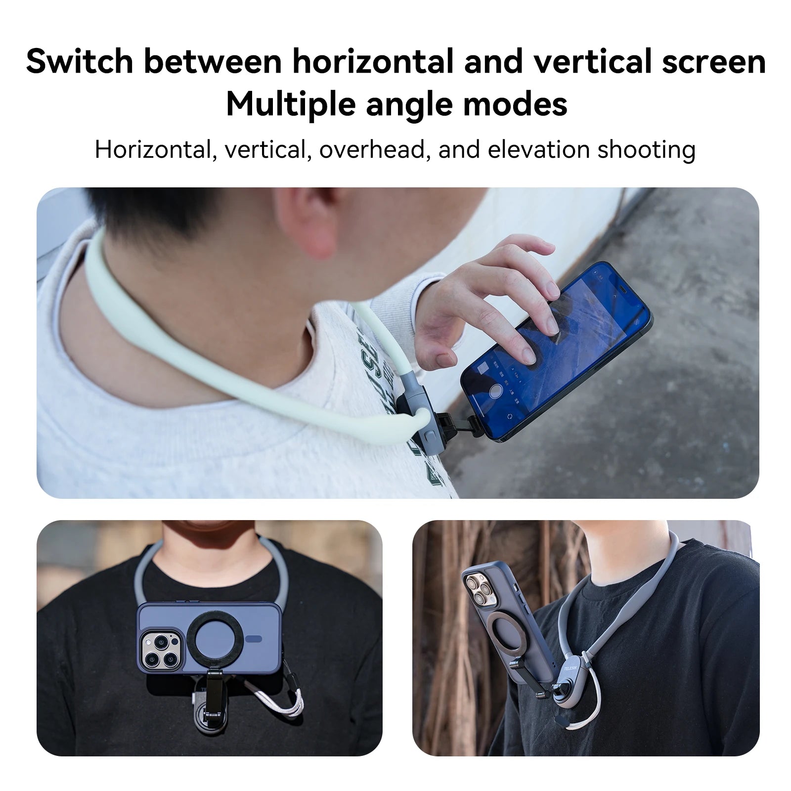 Soporte de Mobil magnético de silicona para el cuello - MiEspacioYmas